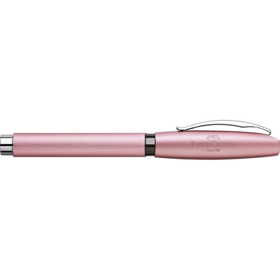 Faber-Castell - Penna stilografica Essentio Aluminium Rosé pennino EF