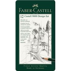 Faber-Castell - Matite grafite Castell 9000 Design 5B/5H Set