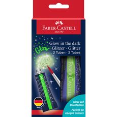 Faber-Castell - Glitter Glow in the dark 12 ml 2xbl