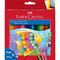 Faber-Castell - Matite Colorate Acquerellabili Astuccio cartone 24