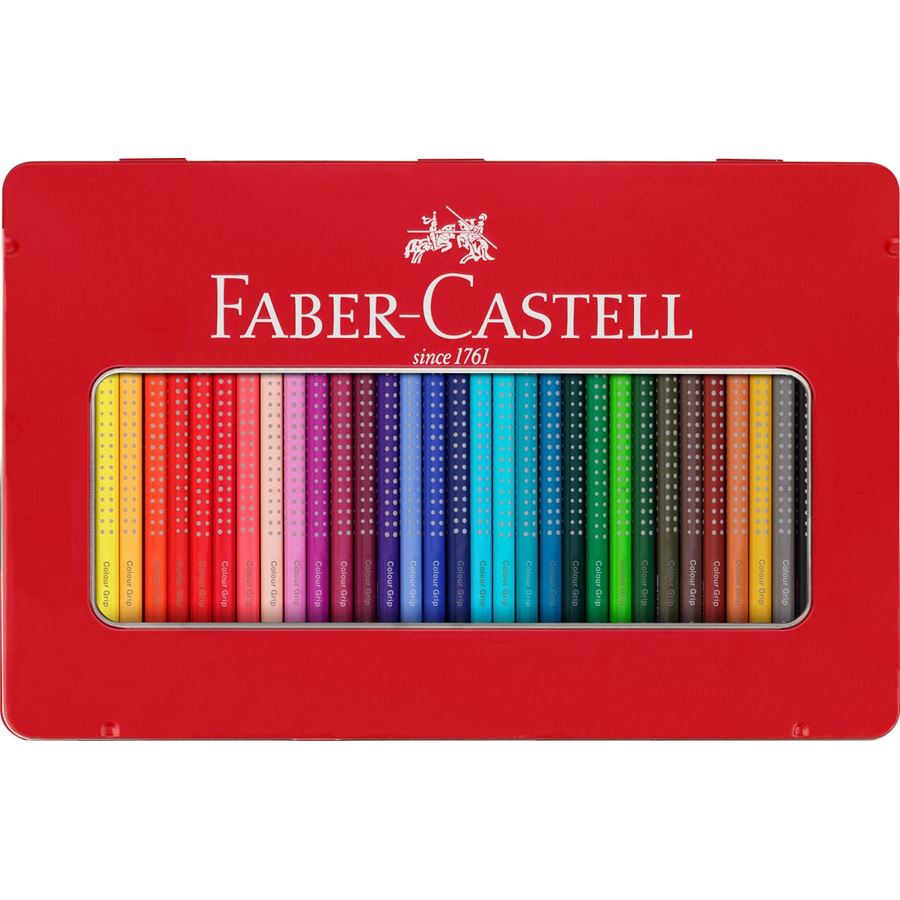 Faber-Castell - Matite Colorate Colour Grip Astuccio metallo 36