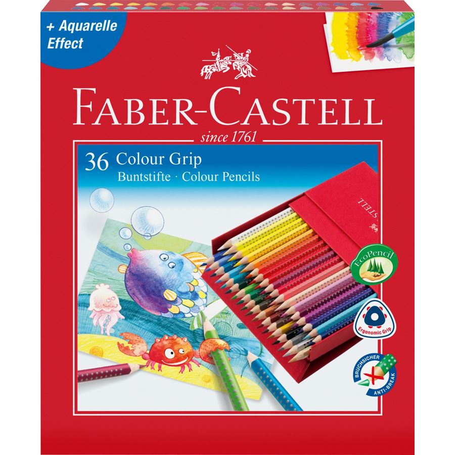 Faber-Castell - Matite Colorate Grip 2001 Studio Box 36