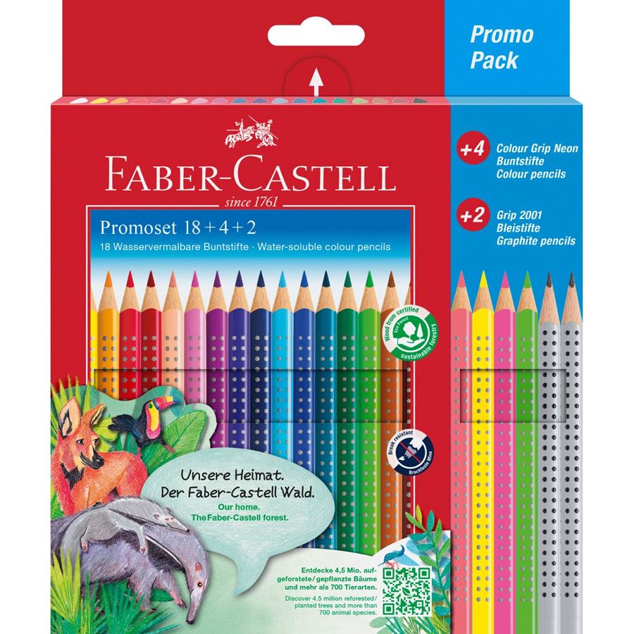 Faber-Castell - Promotion set Colour Grip 18+4+2
