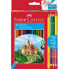 Faber-Castell - Matite colorate Eco 36 e 3 matite Bicolore e 1 grafite