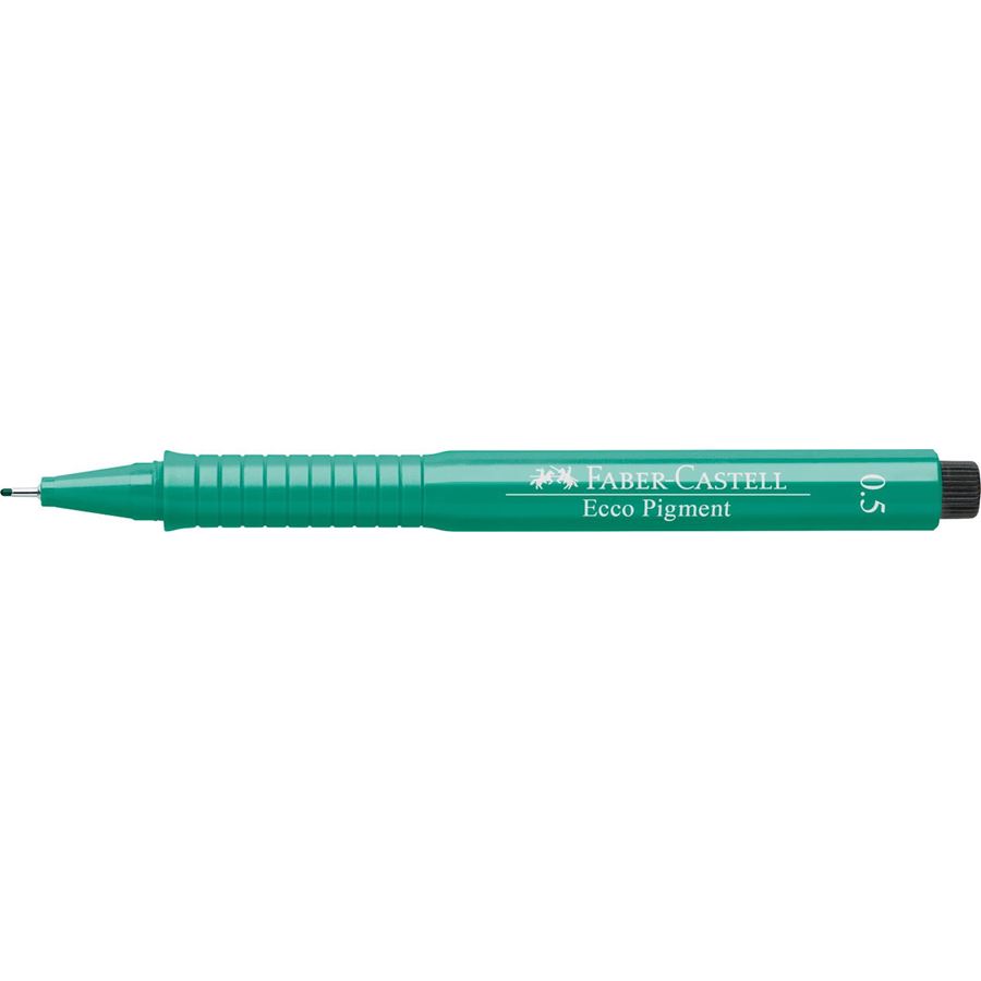 Faber-Castell - Penna a fibra Ecco Pigment 0.5 mm verde