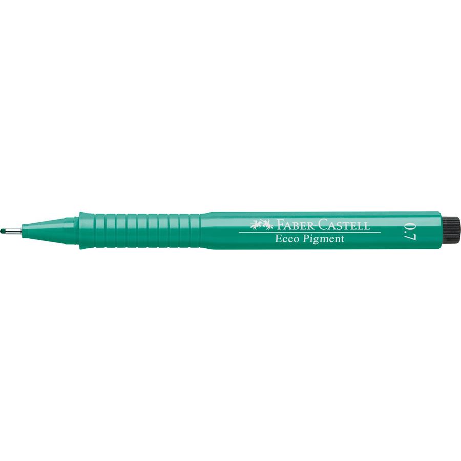 Faber-Castell - Penna a fibra Ecco Pigment 0.7 mm verde
