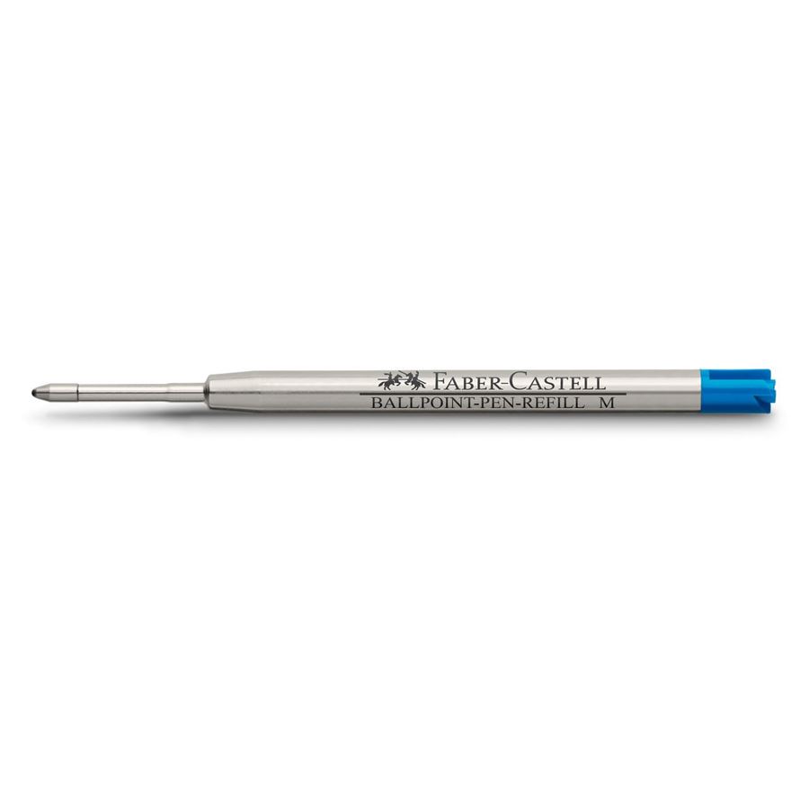 Faber-Castell - Refill per penna a sfera, blu punta media