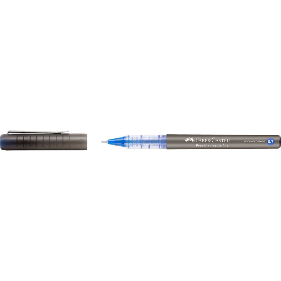 Faber-Castell - Roller Free Ink Needle 0.7 mm blu