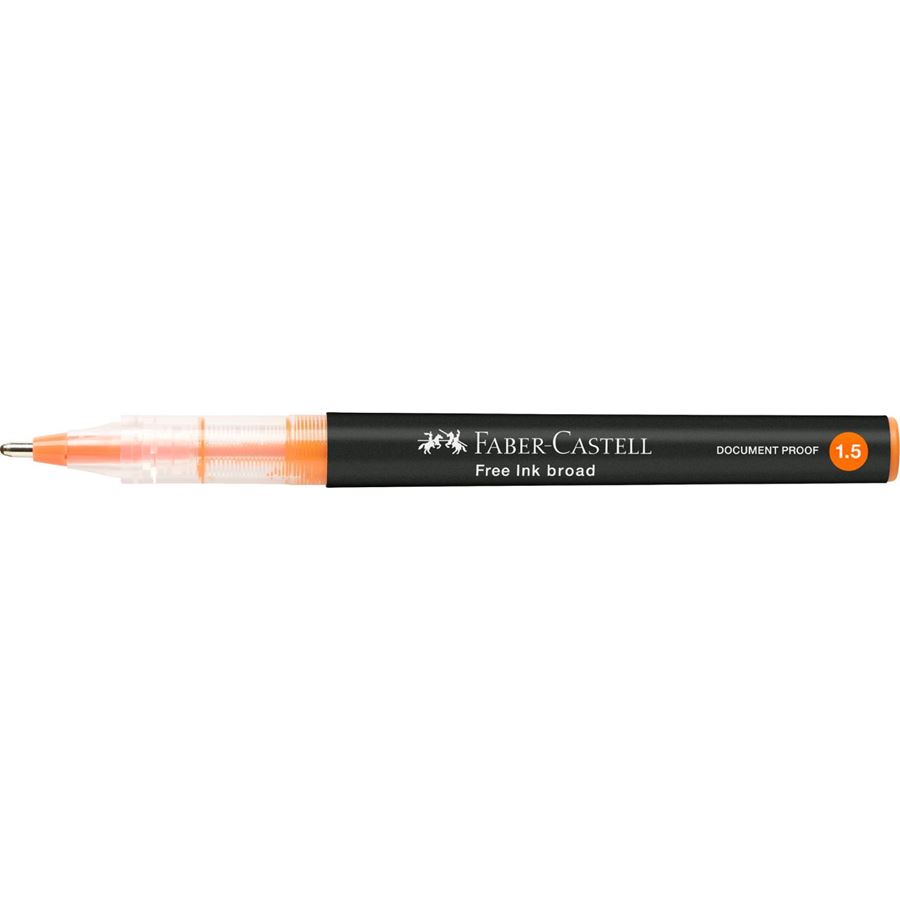Faber-Castell - Free Ink rollerball, 1.5 mm, arancione