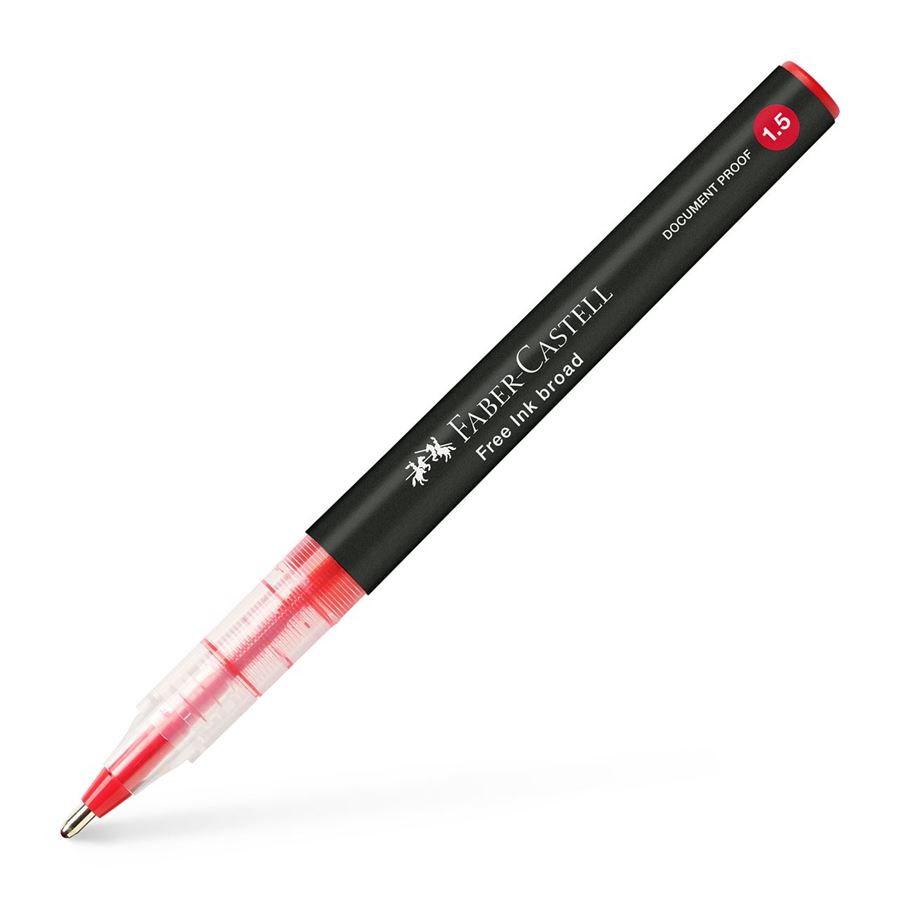 Faber-Castell - Free Ink rollerball, 1.5 mm, rosso