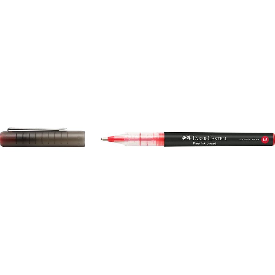 Faber-Castell - Free Ink rollerball, 1.5 mm, rosso