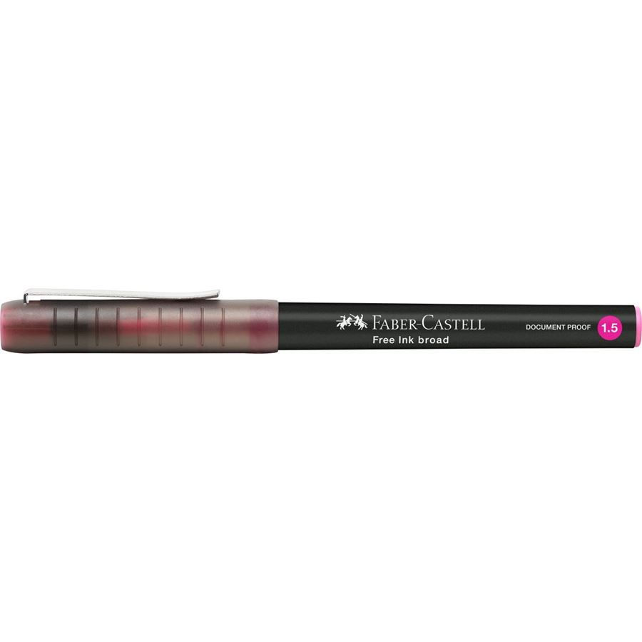 Faber-Castell - Free Ink rollerball, 1.5 mm, rosa