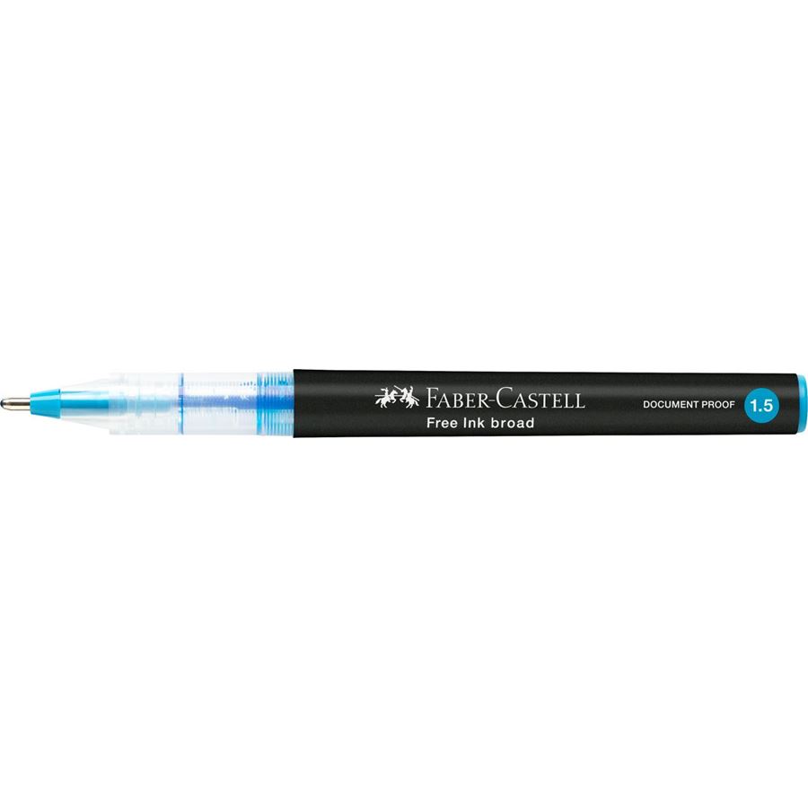 Faber-Castell - Free Ink rollerball, 1.5 mm, azzurro