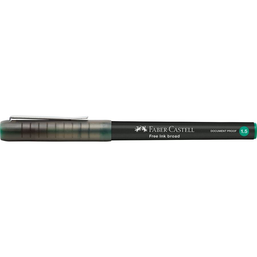 Faber-Castell - Free Ink rollerball, 1.5 mm, verde