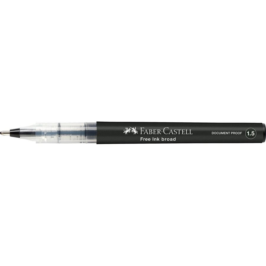 Faber-Castell - Free Ink rollerball, 1.5 mm, nero