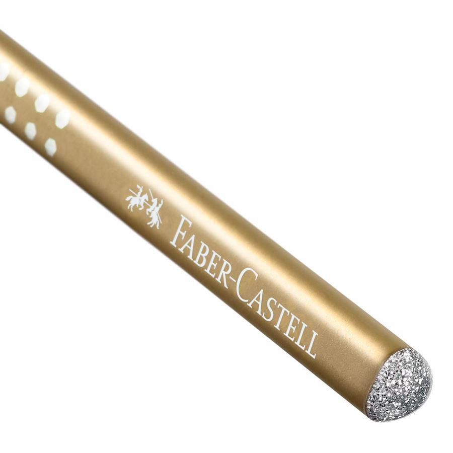 Faber-Castell - Matita di grafite Sparkle oro perlato