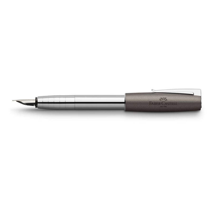 Faber-Castell - Fountain pen Loom metallic grey fine