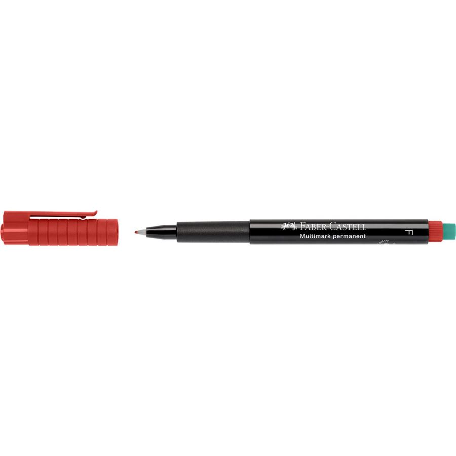 Faber-Castell - Marker Multimark permanente fine rosso