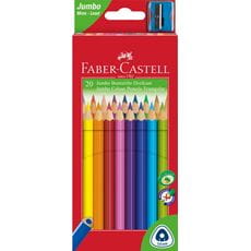 Faber-Castell - Astuccio con 20 matite colorate triangolari Jumbo