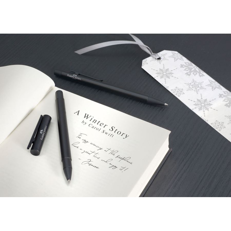 Faber-Castell - Roller Neo Slim con fusto in metallo laccato nero