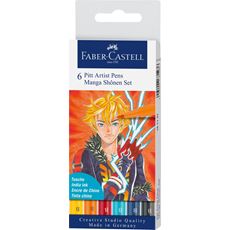 Faber-Castell - Pitt Artist Pen Manga Shônen 6x B