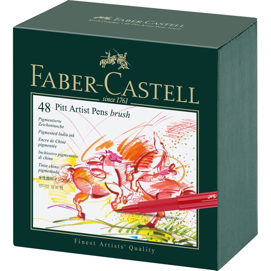Faber-Castell - Penna Pitt Artist Pen 48 colori B confezione regalo