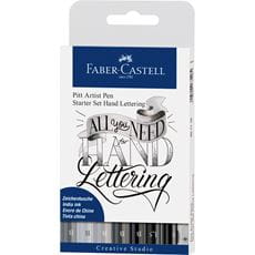 Faber-Castell - Pitt Artist Pen, set da 8 Lettering, Start