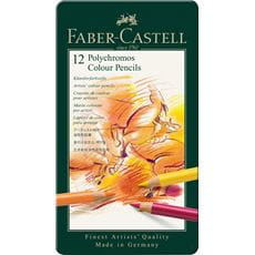 Faber-Castell - Matite Colorate Polychromos Astuccio metallo 12