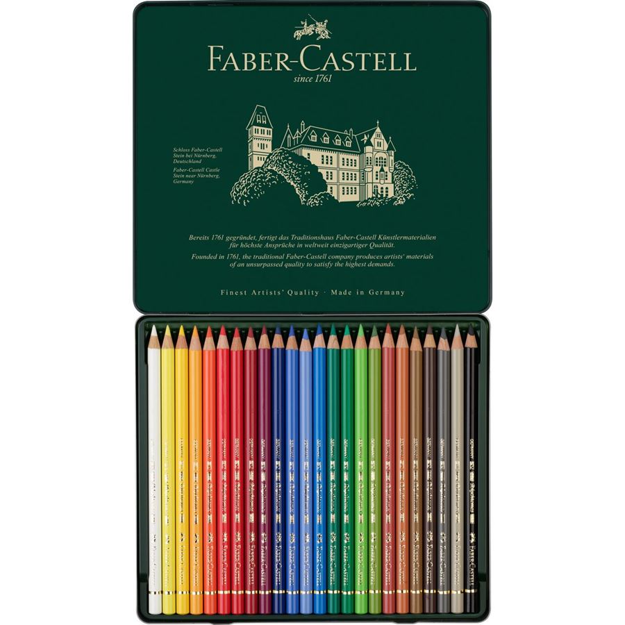 Faber-Castell - Matite Colorate Polychromos Astuccio metallo 24