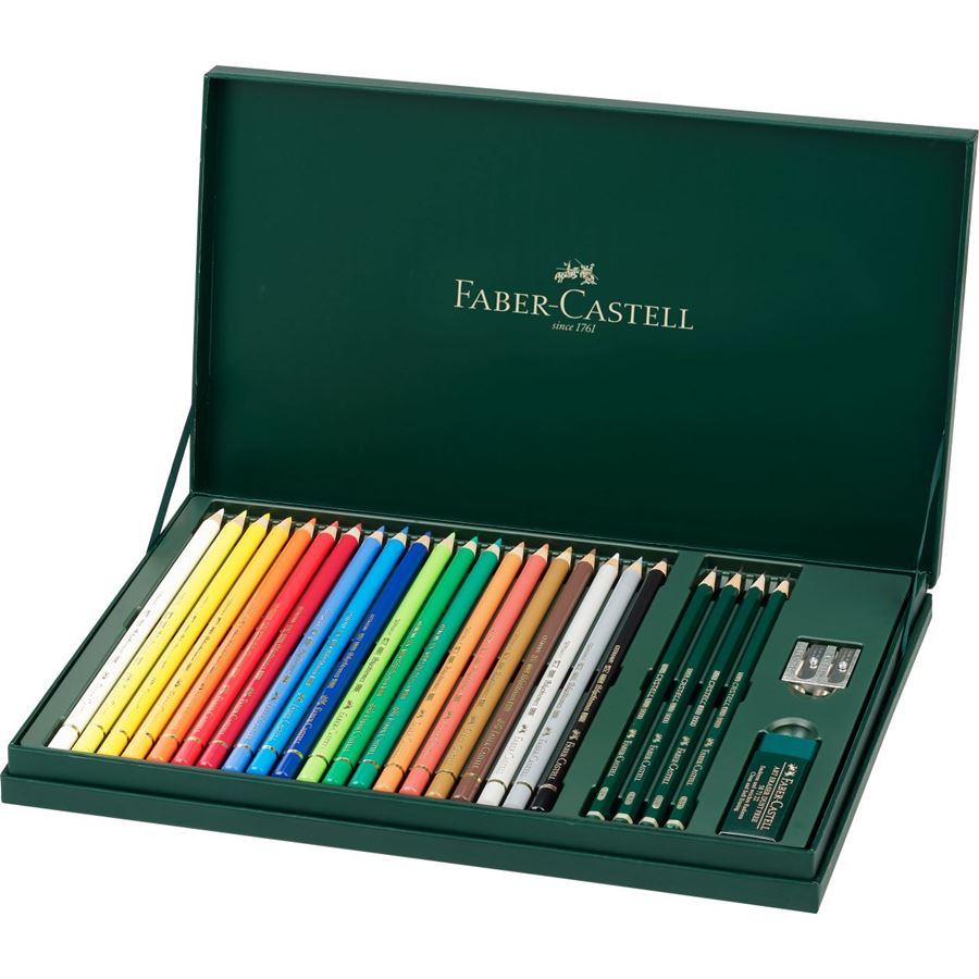 Faber-Castell - Set regalo Polychromos + Castell 9000