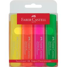 Faber-Castell - Evidenziatori Textliner 1546 Fluo Set 4