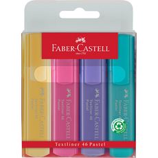 Faber-Castell - Evidenziatori Textliner 46 Pastel Set 4