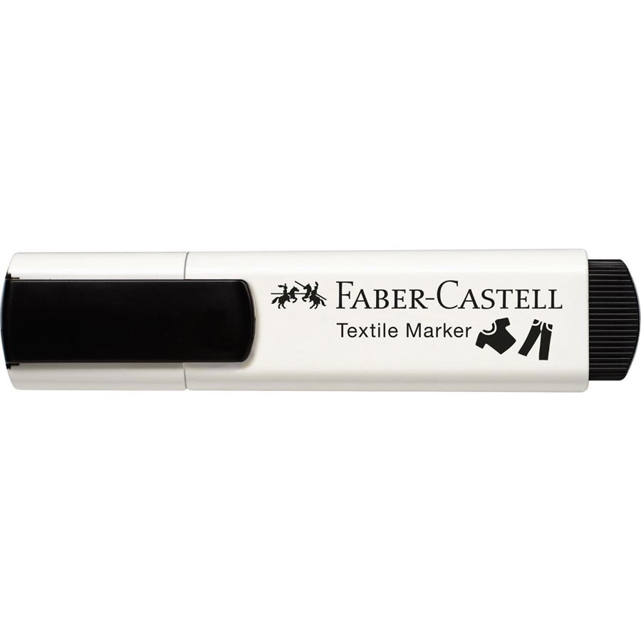 Faber-Castell - Blister con 5 markers per tessuti