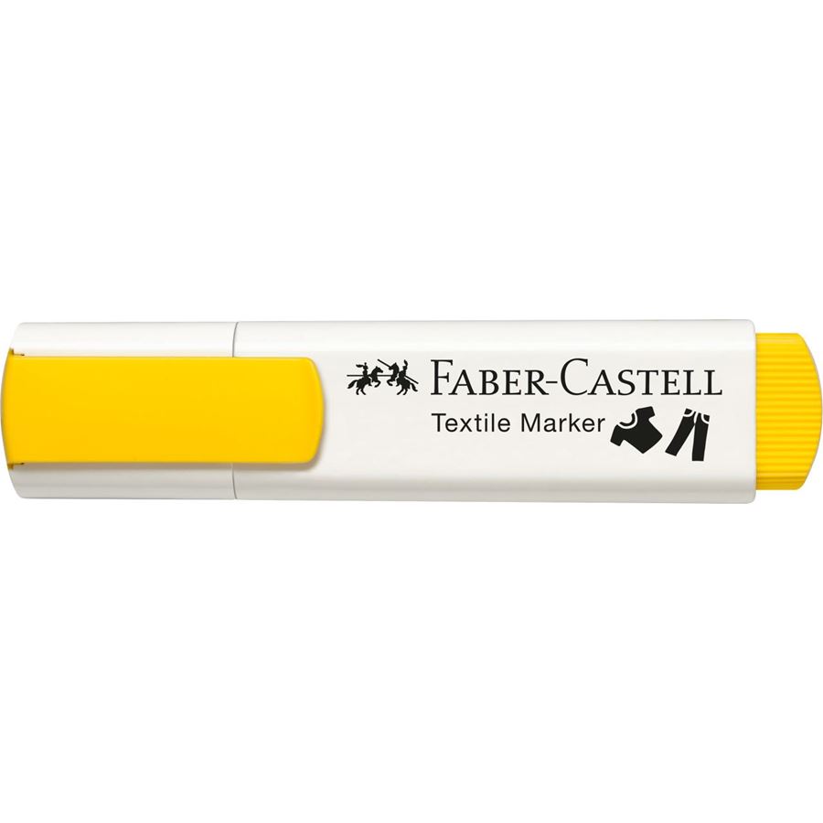 Faber-Castell - Blister con 5 markers per tessuti