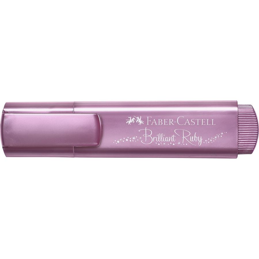 Faber-Castell - Evidenziatore Textliner 46 metallic brilliant ruby