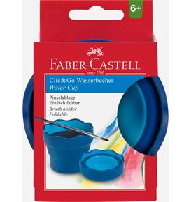 Faber-Castell - Scodellino per l'acqua Clic&Go, blu