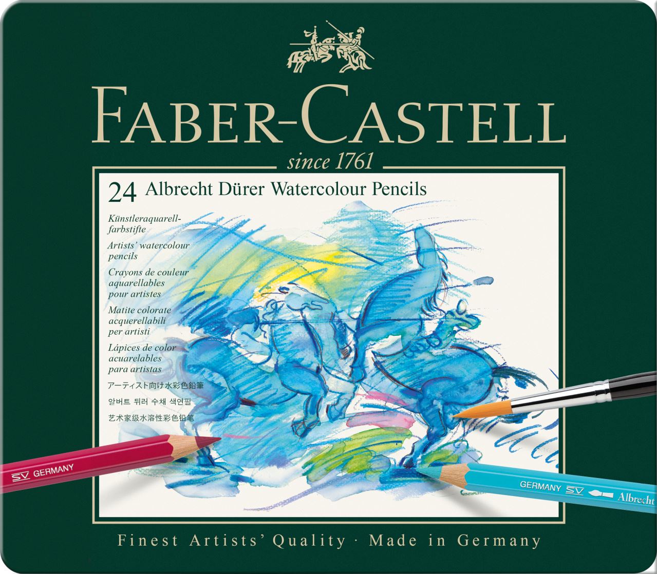 Faber-Castell - Matite Acquerellabili Albrecht Dürer Astuccio metallo 24