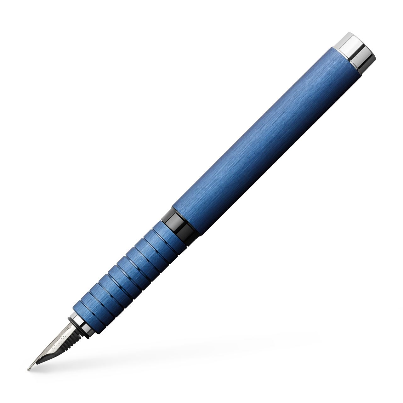 Faber-Castell - Penna stilografica Essentio Aluminium Blu pennino F