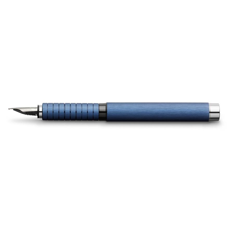 Faber-Castell - Penna stilografica Essentio Aluminium Blu pennino EF