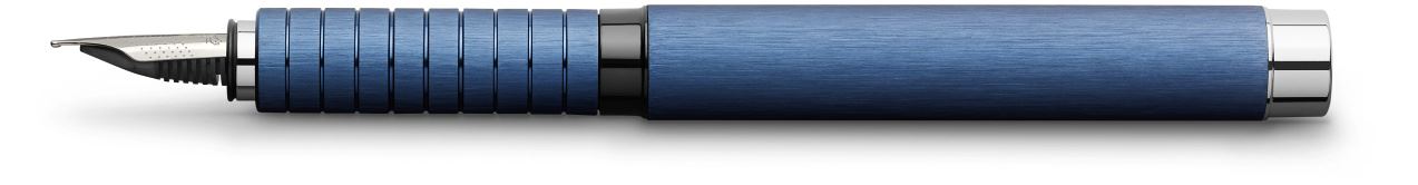 Faber-Castell - Penna stilografica Essentio Aluminium Blu pennino B