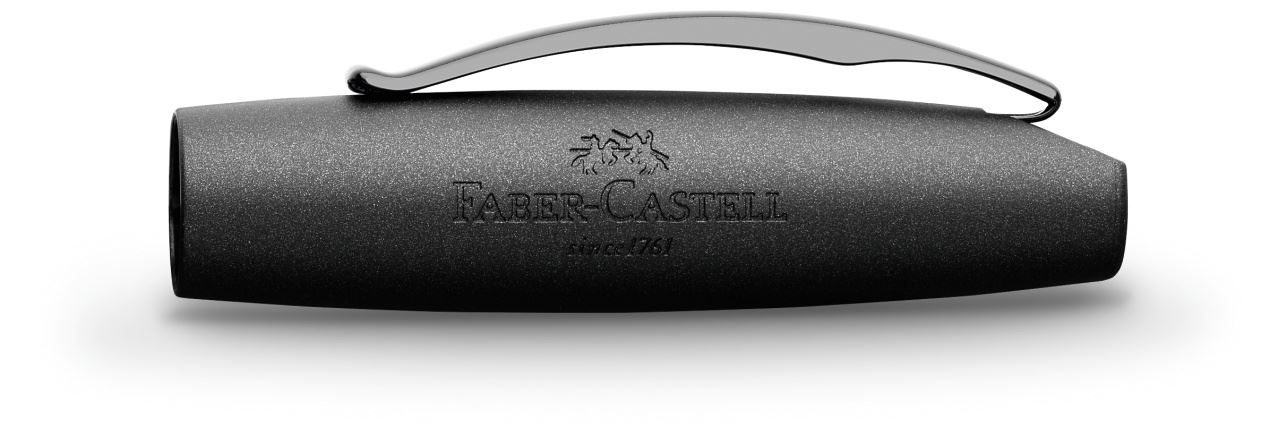 Faber-Castell - Penna stilografica Essentio Aluminium Nera pennino M