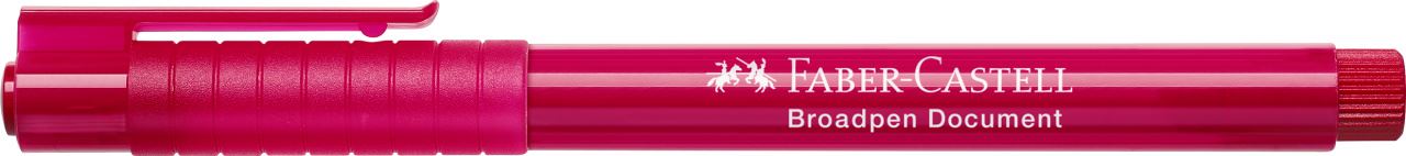 Faber-Castell - Penna a fibra Broadpen document rosso