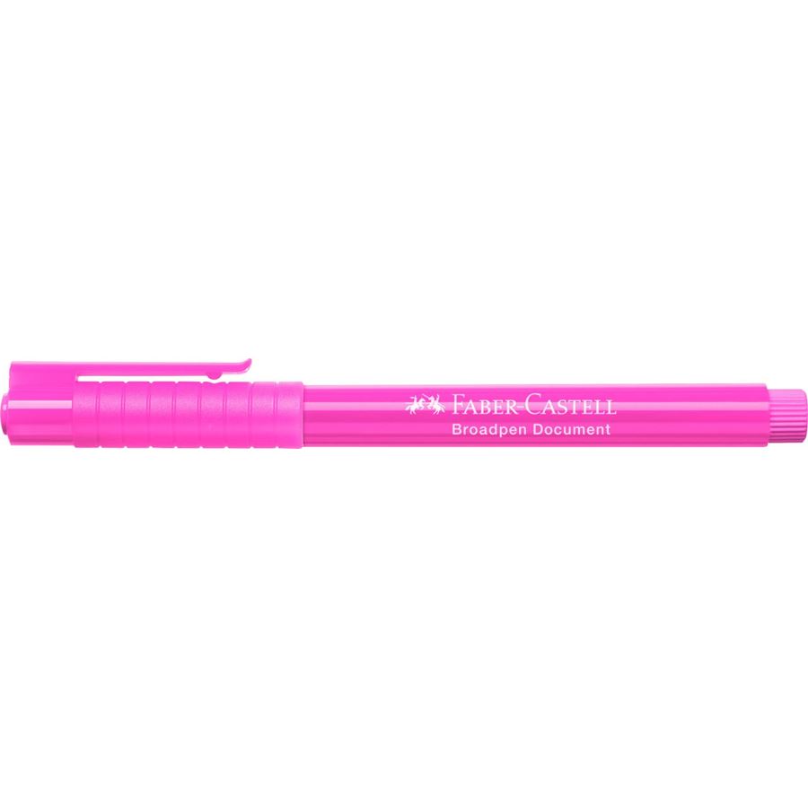 Faber-Castell - Penna a fibra Broadpen document rosa