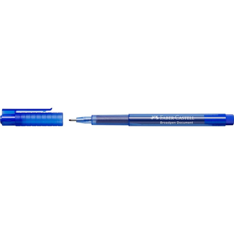 Faber-Castell - Penna a fibra Broadpen document blu