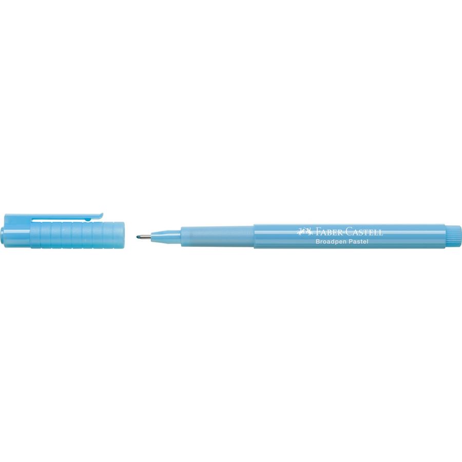 Faber-Castell - Penna a fibra Broadpen pastel azzurro