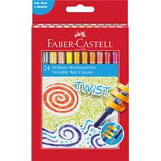 Faber-Castell - Ast. cart. 24 pastelli a cera Twist