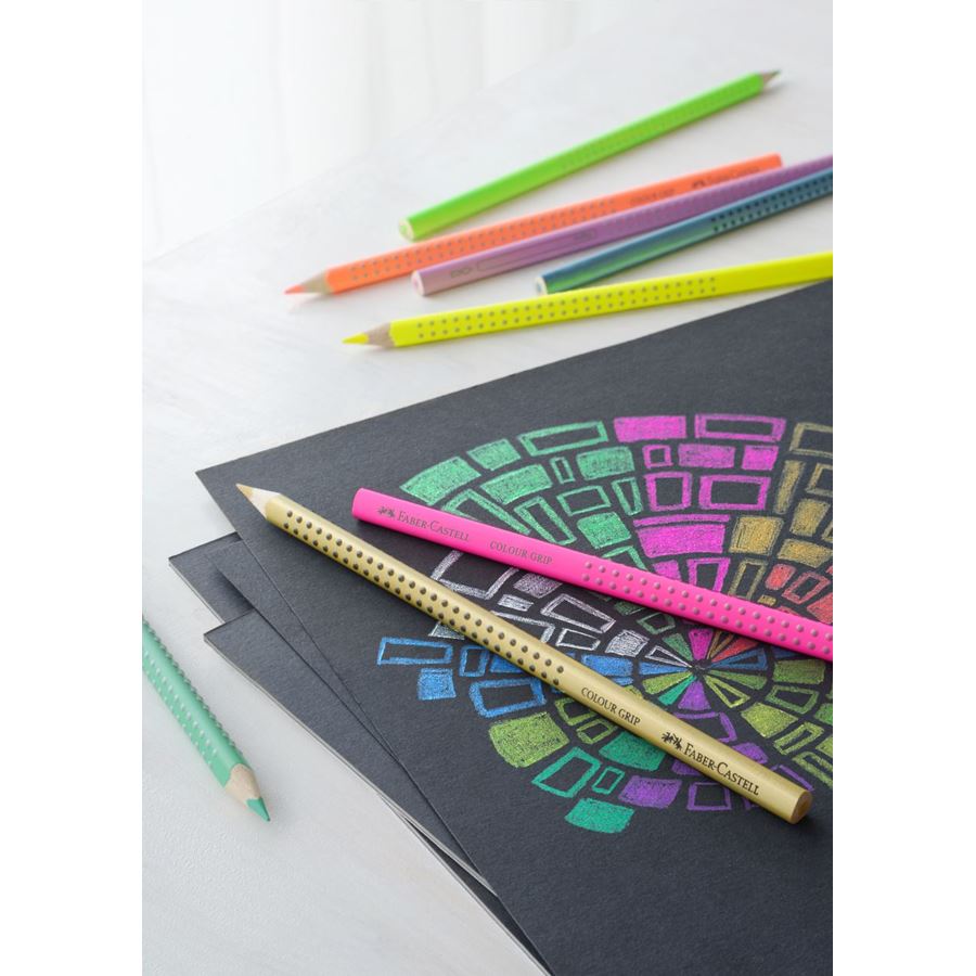 Faber-Castell - Astuccio 12 matite colorate Grip Special