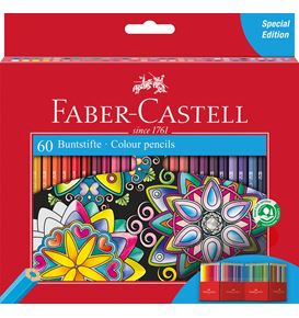 Faber-Castell - Matite Colorate Castello da 60 pezzi
