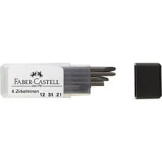 Faber-Castell - Mina per compasso 2mm astuccio da 6