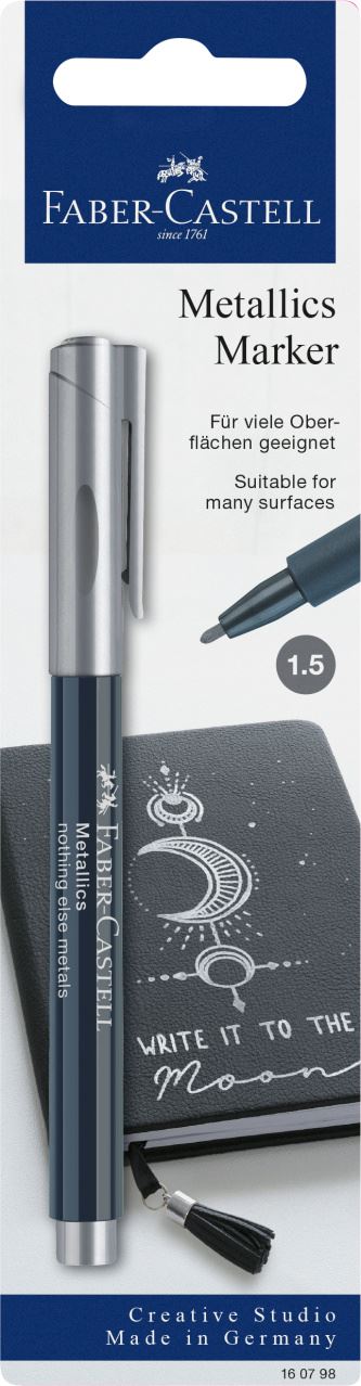 Faber-Castell - Blister con 1 marker metallics colore nothing else metals